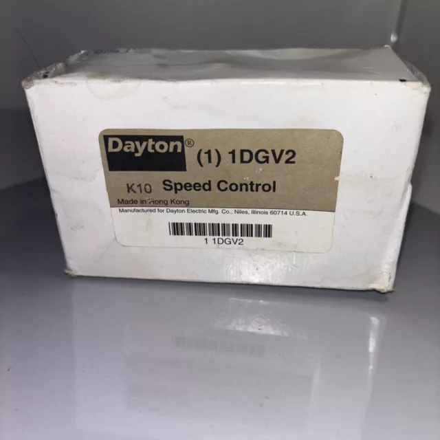 DAYTON 1DGV2 SPEED CONTROL * NEW * Solid State KBWC-16K 6amps 120vac