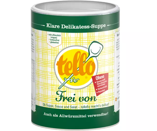 (EUR 16,14/kg) tellofix Frei von Klare Suppe 650 g