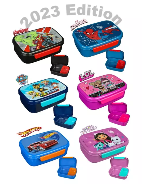 Latest 2023 Scooli BrandedDesign School Kids Character Lunch Box - 2 Compartment