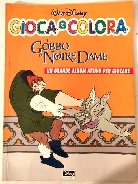 LIBRO DA COLORARE per bambini Disney Gioca e Colora Il Gobbo di Notre Dame  EUR 8,00 - PicClick IT