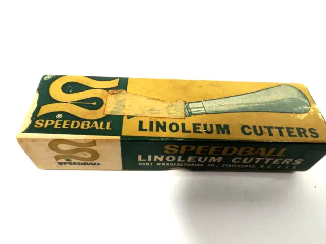 Cortadoras de linóleo vintage Speedball con cuchillas