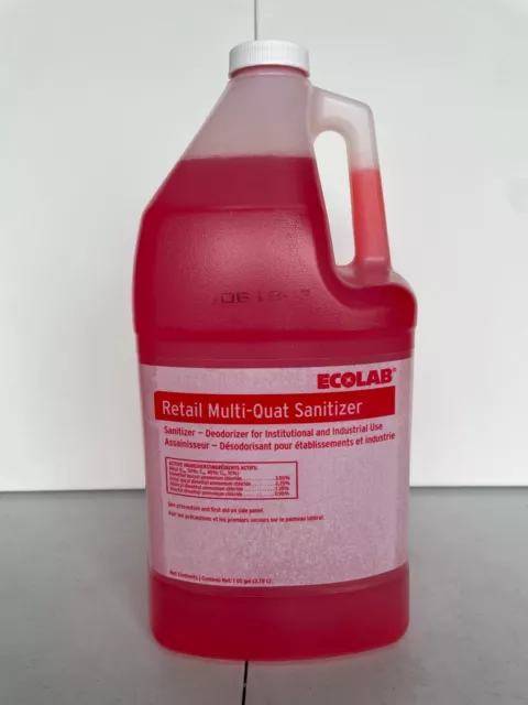 Ecolab 1110111 MultiQuat Sanitizer Deodorizer  4 x 4 Litres per case