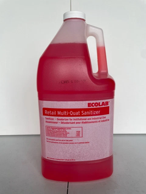 Ecolab 1110111 MultiQuat Sanitizer Deodorizer  4 x 4 Litres per case