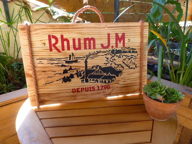Plaque Murale En Bois - Enseigne Rhum Neisson Martinique - Décoration Bar/pub - Fait Main
