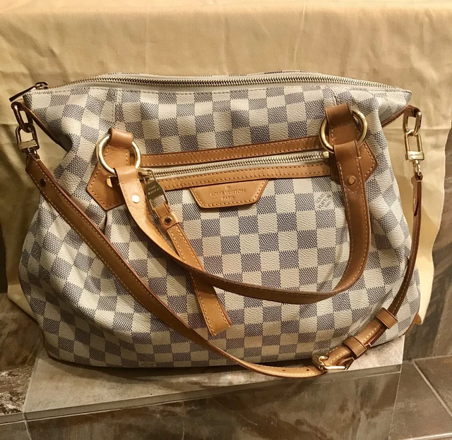 LOUIS VUITTON ❤️EVORA MM Damier Azur❤️Tote Shoulder Bag❤️ EUR 1.227,75 -  PicClick FR