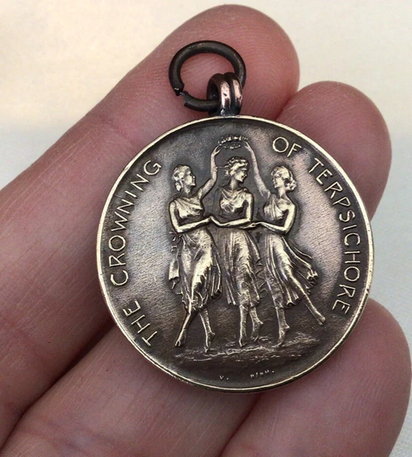 VINTAGE JEWELLERY 1948 Dated Ballroom Dancing Medal Pendant