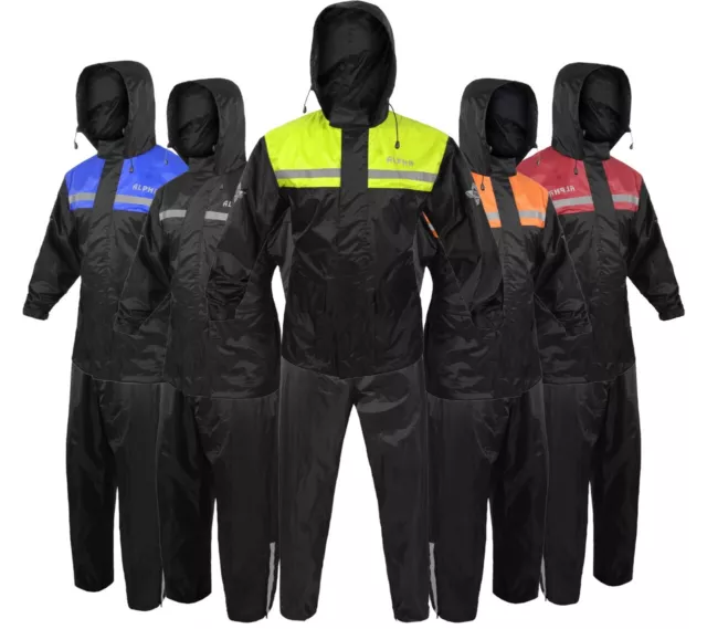 Rain Suit for Men Women Jackets Pant Gear Reflective Waterproof motorcycle hivis