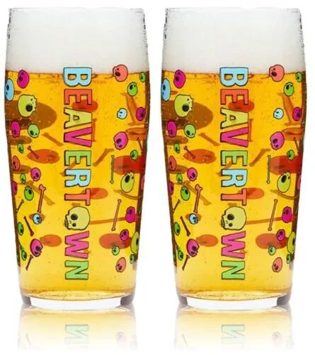 2x Cerveza Lager de Trigo Pinta Gafas Tarro Hogar BAR Pub Bebidas Vidrio Regalo