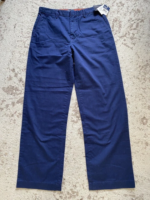New Polo By Ralph Lauren Navy Chino Uniform Classic Fit Pants Size 14 Boys