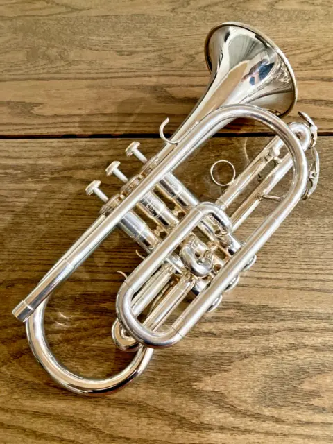 Nikkan (YAMAHA) YCR-335S Silver Cornet Trumpet w /Case From JP: F/S