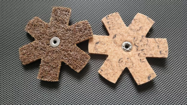 3M Scotch-Brite Surface Condioning Stars A-CRS 4-1/2" x 1/4"  Set of 15. NEW