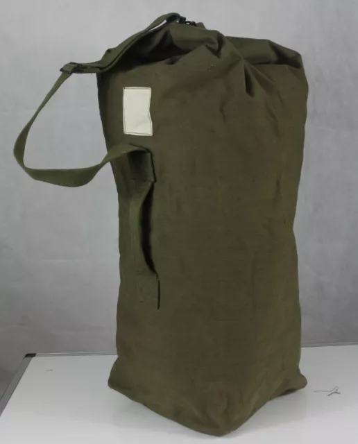 Genuine Surplus French Army Kit Bag Cotton Canvas Military Bag Rucksack