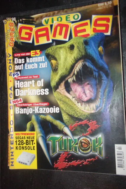 Video Games Magazin - Ausgabe Juli 07/98 Nintendo, Sonic, Sega