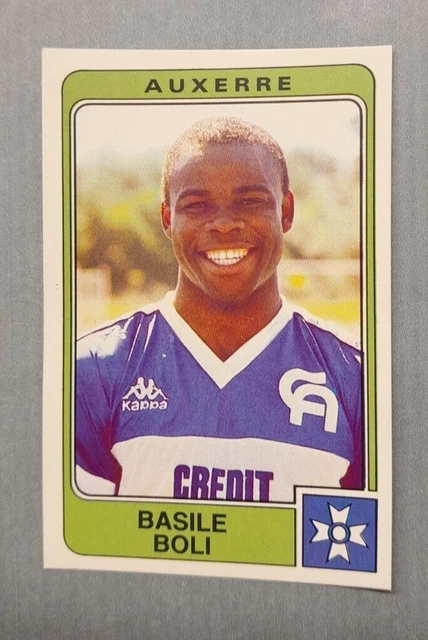 Carte Collection BASILE BOLI - AJ Auxerre 1989 - ONZE MONDIAL