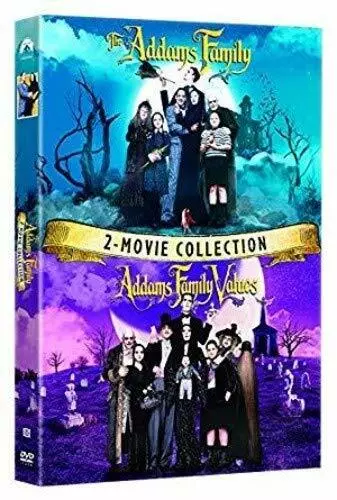 NEW The Adams Family 1991 + Addams Family Values 1993 DVD 2 Disc Set PART 1 & 2