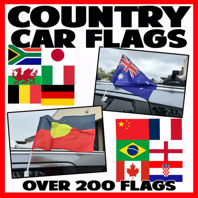 Car Flag Country Flag and Pole Nationality Flags Flagpole Window Truck Ute