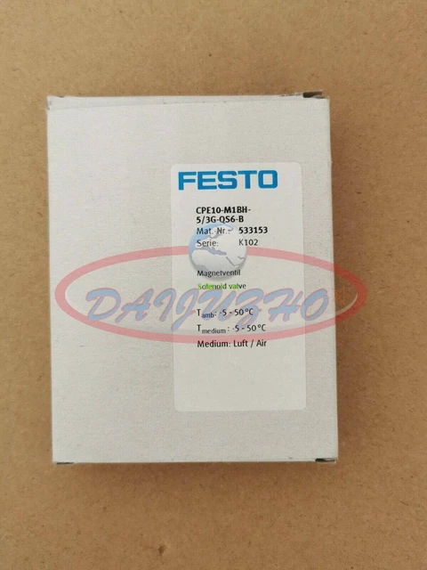 1PC NEW FESTO CPE10-M1BH-5/3G-QS6-B 533153 solenoid valve