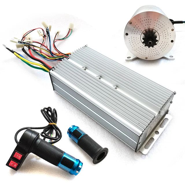 Kit Moteur Brushless 3000W 72V + Contrôleur + Batterie - Pour Go Kart, Vélo électrique, VTT - NEUF