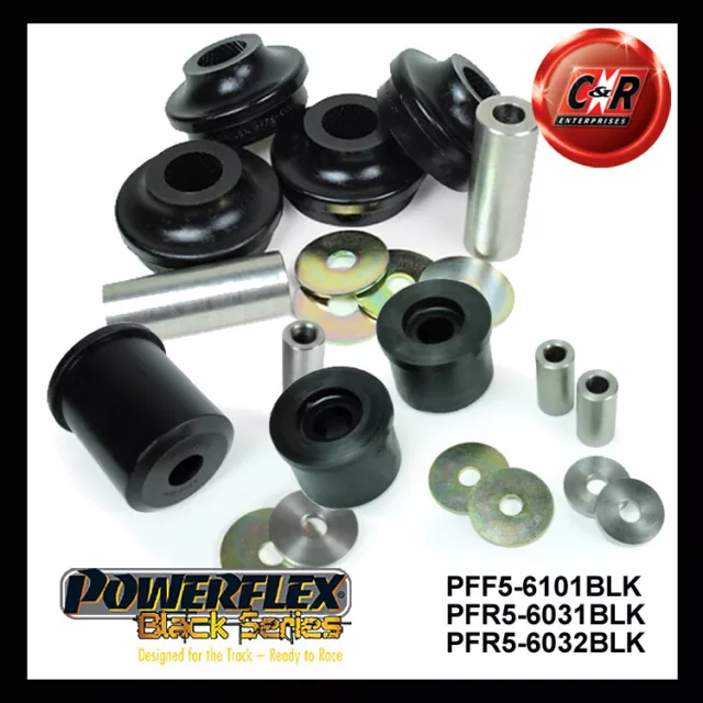 Powerflex Black Fr Radius Arm-Chass & Rr Diff Bushes For BMW 6 Series (2011-) xD