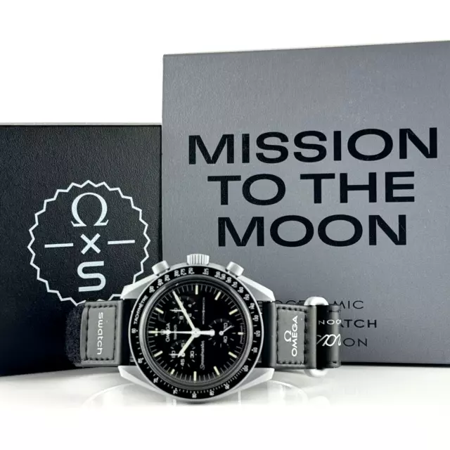 OMEGA Swatch Speedmaster MoonSwatch Mission To The Moon Bioceramica Grigio Grigio 42