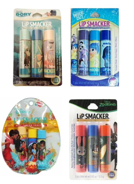 Disney Lip Smacker Zootopia inside out  Lip Balm 3-pc set