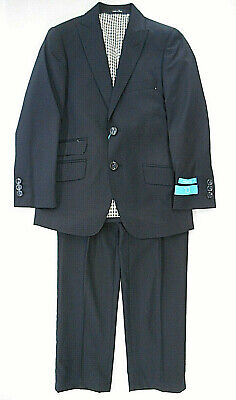 Boys T.O. Deep Navy Blue 2PC. Suit Sizes 8 Classic-12 Classic & 8 Husky-18 Husky