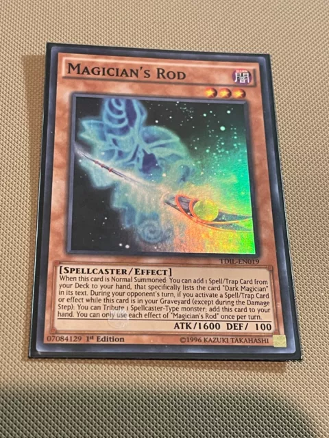 Yugioh Magician's Rod 1St Edition Tdil-En019 Super Light Played