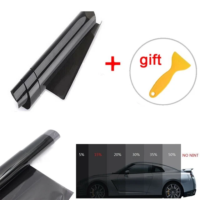 DARK SMOKE/ 15% CAR Casement TINT ROLL/ 1M X 50CM/ FILM TINTING+ DTY TOOLS KIT