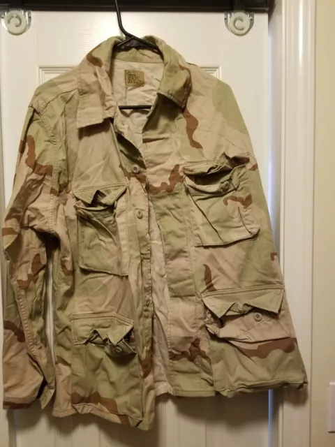 DCU BDU Shirt Coat Medium Regular Twill Desert Tri-Color Camo Military Combat