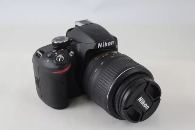 Nikon D3200 DSLR DIGITAL CAMERA w/ Nikon AF-S Nikkor 18-55mm F/3.5-5.6 WORKING