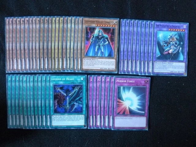 Yu-Gi-Oh 49 Card Legendary Dragon / Legendary Knight Deck  *Ready To Play*