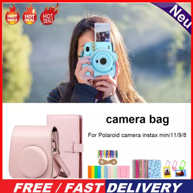 5 in 1 Camera Accessories Kit Shoulder Strap Bag for Fujifilm Instax Mini 11/9/8