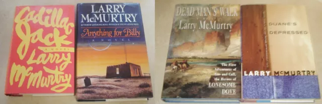 4 Larry McMurtry 1st Ed Cadillac Jack Anything For Dead Man’s Walk Duane's HCDJ
