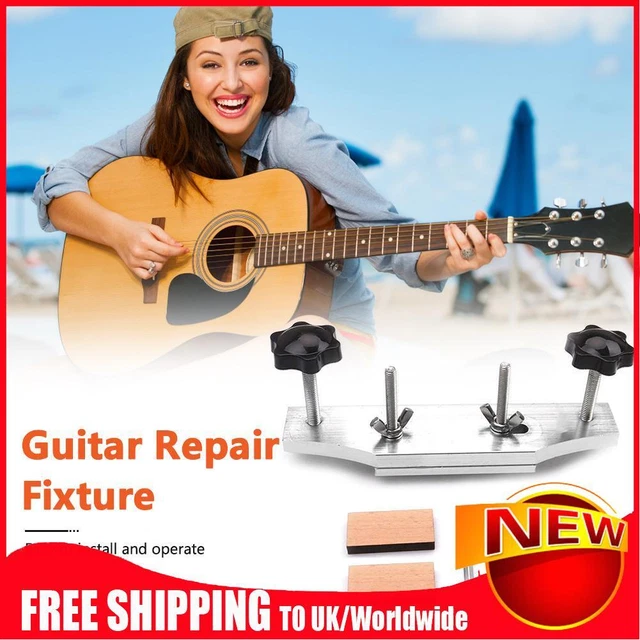 Acoustic Guitar Fixture Bonding Bridge Clamp Clip Stainless Steel Luthier Tools