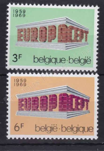 Europa Mnh Stamp Set 1969 Belgium Sg 2109-2110