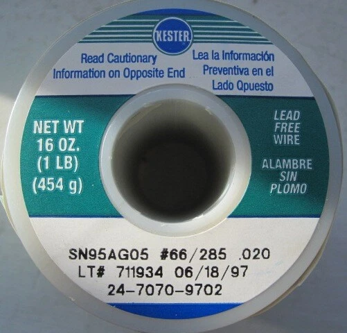 Kester 24-9574-6422 K100LD Lead-Free Water Soluble Wire