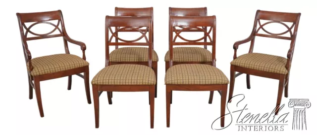 L63771EC: Set of 6 STICKLEY Regency Style Cherry Dining Room Chairs