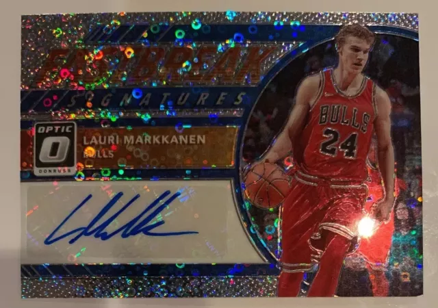 2017-18 Nba Panini Optique Fast Break Signatures Rc Auto Lauri Markannen Bulls