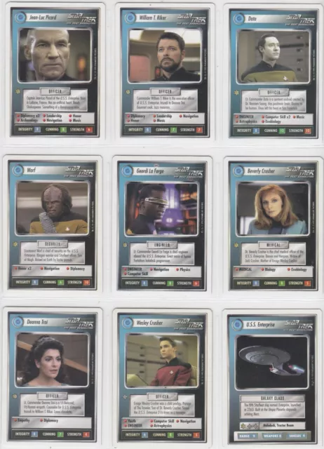 Star Trek Premiere 1995 WB White Border CCG TCG Rare Card Selection