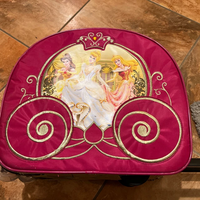 DISNEY PRINCESS LUGGAGE Rolling CarryOn Suitcase Carriage With