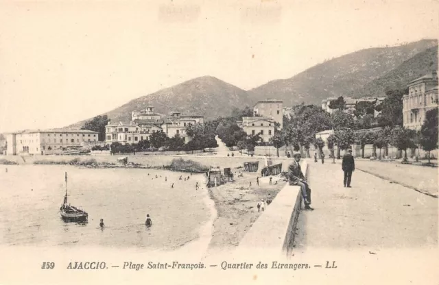 AJACCIO - Plage Saint-François - Quartier de Etrangers - La CORSE