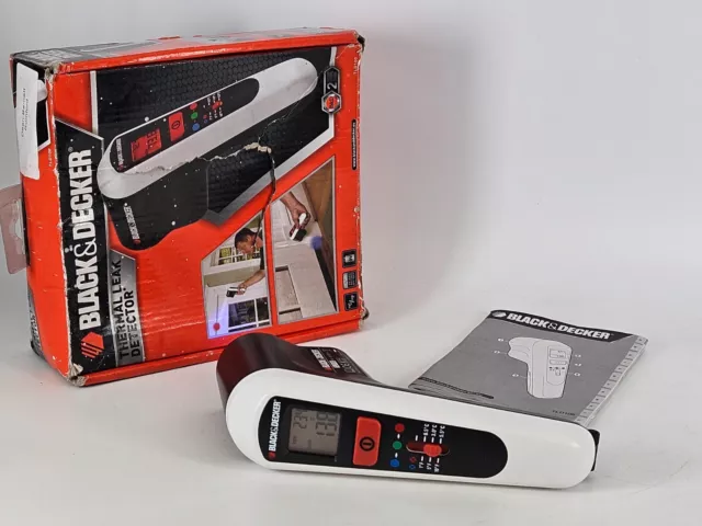 Black & Decker TDL100 Thermal Leak Detector Box & Instructions Preloved Working