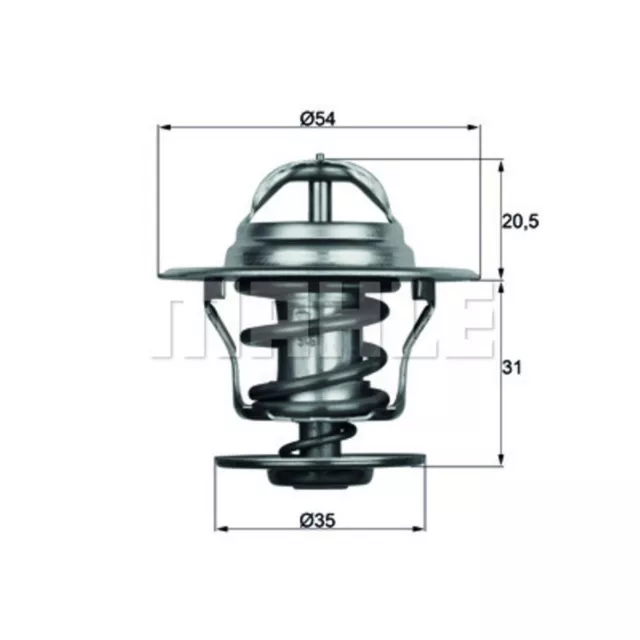 Thermostat, Kühlmittel BEHR MAHLE TX 15 87D