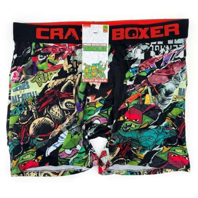 TMNT Teenage Mutant Ninja Turtles Crazy Boxer Briefs Nickelodeon Underwear XL