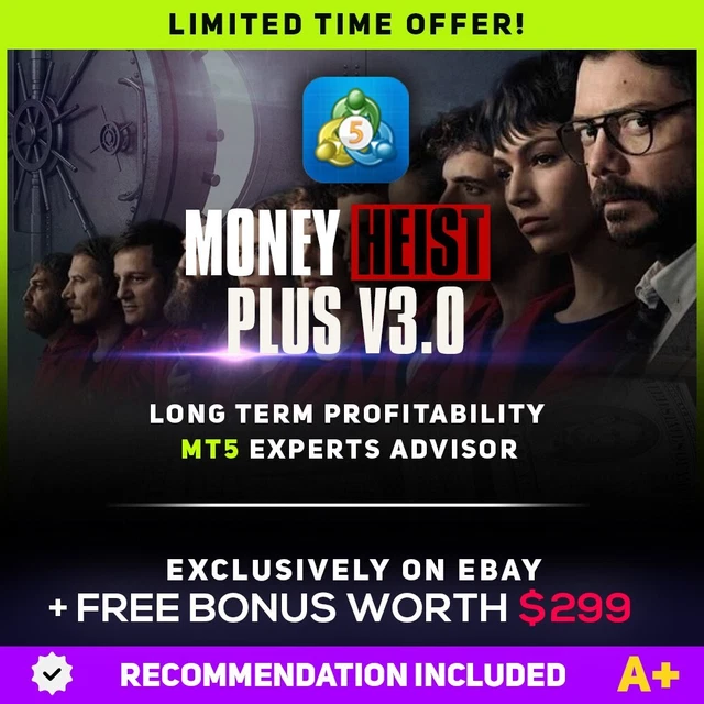 MONEY HEIST PLUS EA v3.0 MT5 Full Version EUR 22,50 PicClick FR