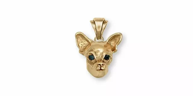 Chihuahua Pendant Jewelry Sterling Silver Handmade Dog Pendant CH-XPG