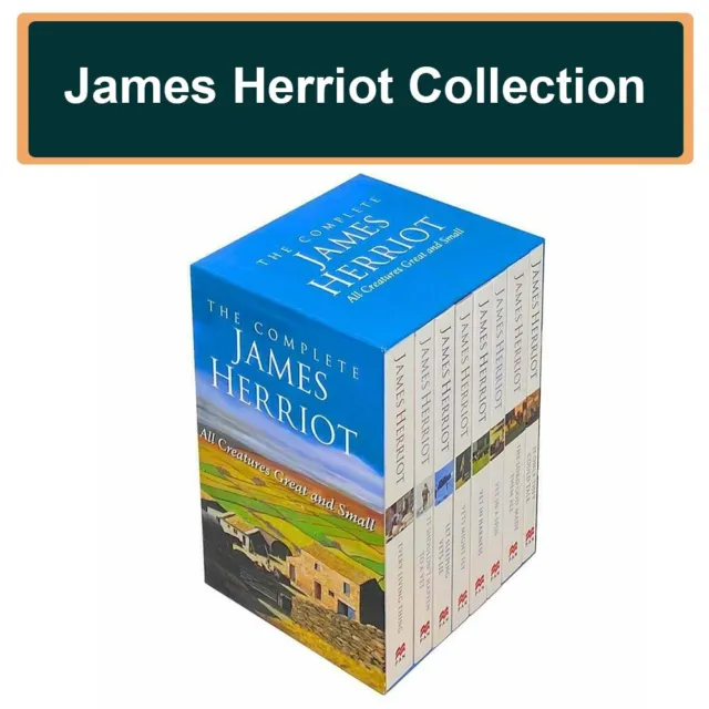 Complete James Herriot Collection 1-8 Books Box Set Let Sleeping Vets Lie NEW