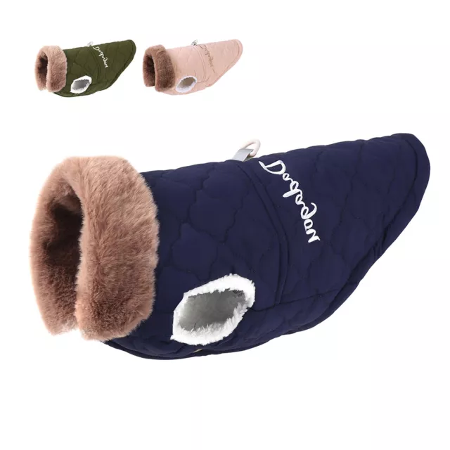 Cappotto Impermeabile per Cani Inverno Giacca Gilet Pile Cappottino Cane Piccola