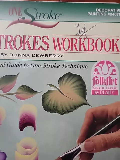 One Stroke Updated Basic Strokes Workbook Donna Dewberry Painting Plaid 9407R 3