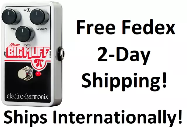 New Electro-Harmonix EHX Nano Big Muff Pi Fuzz Effects Pedal